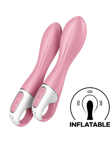 SATISFYER - VIBRATEUR POMPE A AIR 2 ROSE