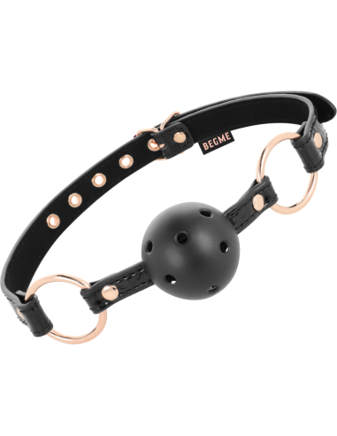 GAG BALLE PREMIUM BLACK EDITION CUIR VEGAN