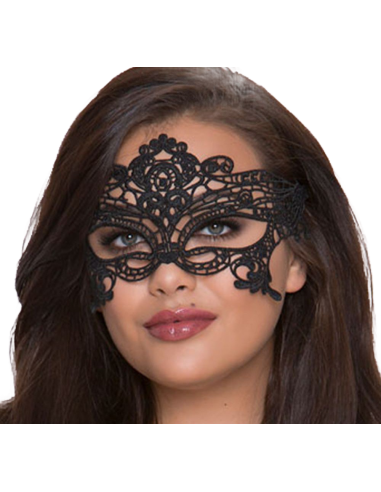 MASQUE LARGE DENTELLE NOIR