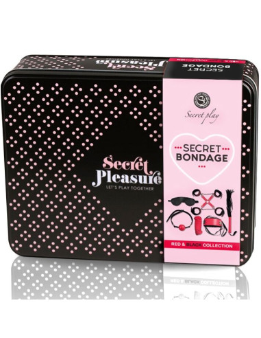 KIT SECRET BONDAGE SET 8PCS ROUGE