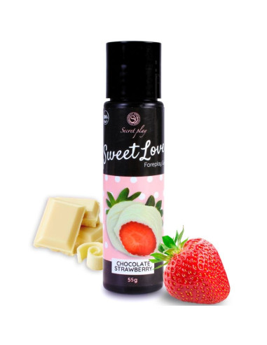 LUBRIFIANT FRAISE ET CHOCOLAT BLANC 60 ML