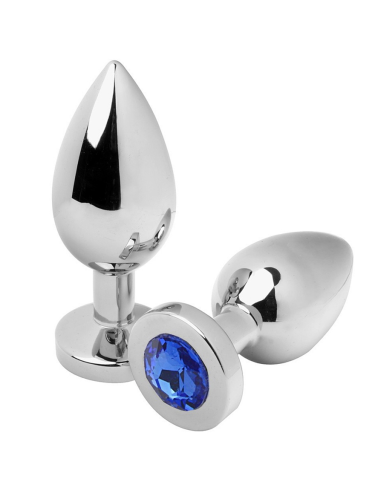 PLUG ANAL DIAMANT BLEU 5,71CM