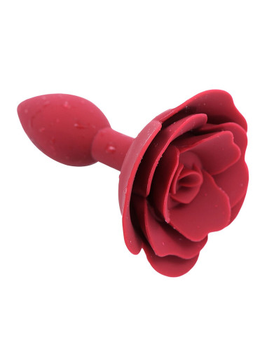 PLUG ANAL EN SILICONE ROSE ROUGE