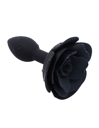 PLUG ANAL EN SILICONE ROSE NOIR