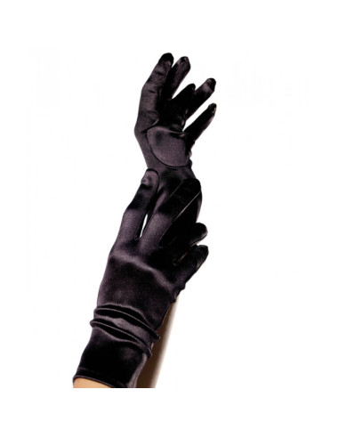 GANTS SATIN NOIR