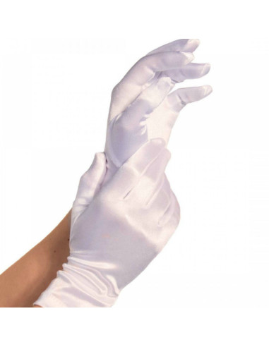 GANTS SATIN BLANC