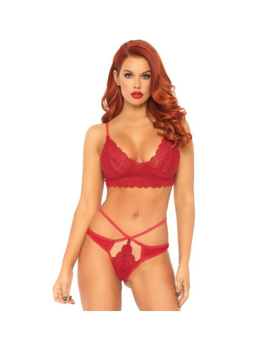 ENSEMBLE 2 PIÈCES STRAPPY ROUGE