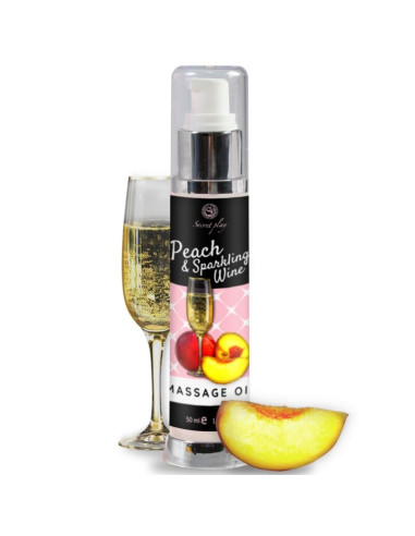 HUILE DE MASSAGE PÊCHE  VIN MOUSSEUX 50 ML