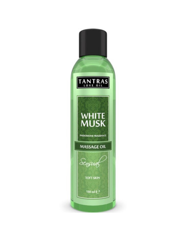 HUILE DE MASSAGE TANTRAS MUSC BLANC 150 ML