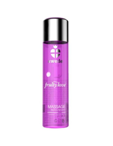 HUILE FRUITY LOVE EFFET CHAUD FRAMBOISE ET RHUBARBE 60 ML