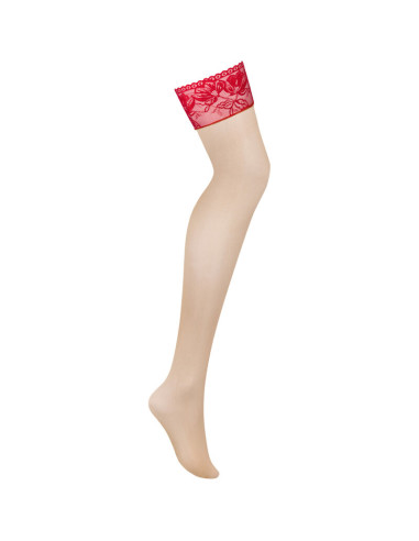 COLLANT LACELOVE DENTELLE ROUGE