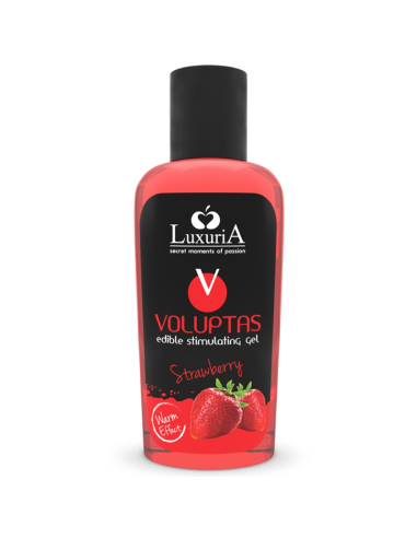 GEL DE MASSAGE VOLUPTAS EFFET CHAUFFANT FRAISE 100 ML