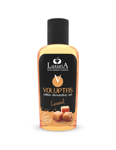 GEL DE MASSAGE VOLUPTAS EFFET CHAUFFANT CARAMEL 100 ML