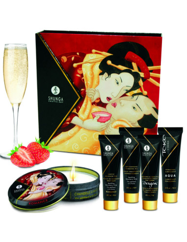 KIT SECRET GEISHA FRAISES ET VIN PETILLANT