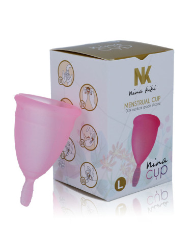 COUPE MENSTRUELLE ROSE - TAILLE L