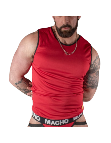 T-SHIRT ROUGE - MACHO