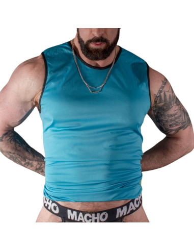 T-SHIRT BLEU - MACHO