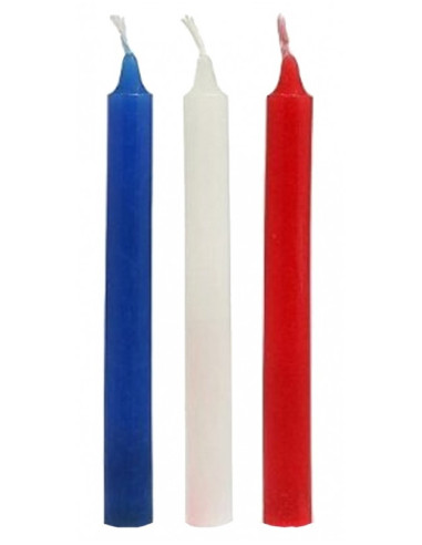 Lot de 3 bougies SM Hot Wax 17.5 cm