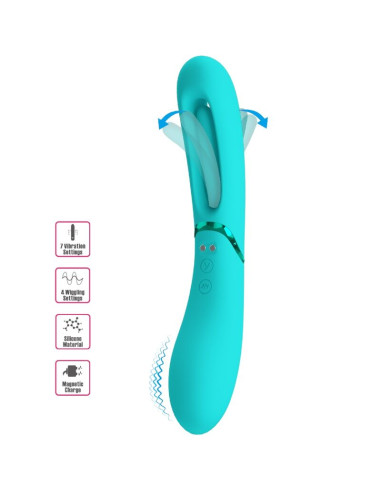 VIBROMASSEUR LEXIE  POINT-G 7 VIBRATIONS BLEU