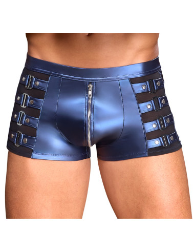 BOXER ECLINO AVEC ZIP BLEU METALLISE