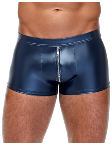 BOXER ANDIO AVEC ZIP BLEU METALLISE