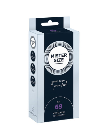 PRÉSERVATIF MISTER SIZE TAILLE XXXL 69 MM (10 UNITÉS)