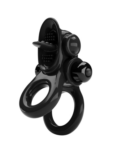 COCKRING PASSIONATE RING - DOUBLE ANNEAU VIBRANT + STIMULATEUR DE CLITORIS