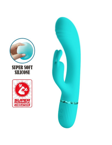 PRETTY LOVE - VIBRATEUR SCOCCO LAPIN TURQUOISE