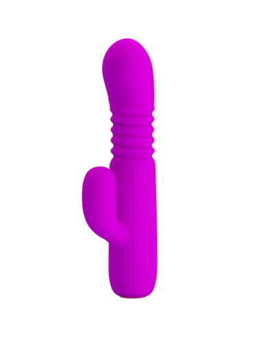 PRETTY LOVE - VIBRATEUR LEOPOLD 4 VIBRATIONS 4 MODES DE POUSSÉE VIOLET