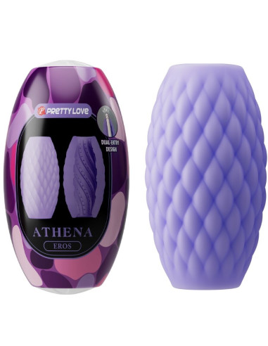 PRETTY LOVE - MASTURBATEUR POUR HOMME EN SILICONE ATHENA EROS VIOLET