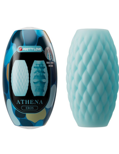 PRETTY LOVE - MASTURBATEUR POUR HOMME EN SILICONE ATHENA EROS BLEU CIEL