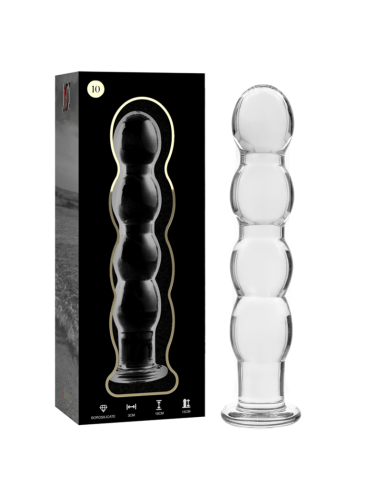 NEBULA SERIES BY IBIZA - MODÈLE 10 GODE EN VERRE BOROSILICATE CLAIR 16.5 CM -O- 3.5 CM