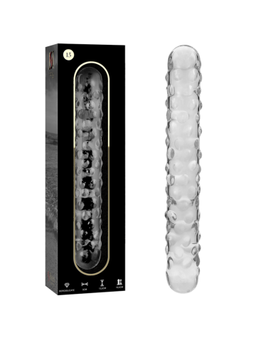 NEBULA SERIES BY IBIZA - MODÈLE 15 GODE EN VERRE BOROSILICATE CLAIR 18.5 CM -O- 3 CM