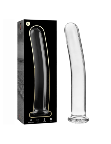 NEBULA SERIES BY IBIZA - MODÈLE 17 GODE EN VERRE BOROSILICATE CLAIR 18.5 CM -O- 3 CM