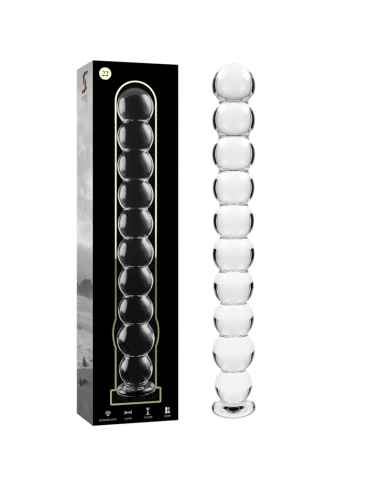 NEBULA SERIES BY IBIZA - MODÈLE 22 GODE EN VERRE BOROSILICATE CLAIR 21.5 CM -O- 2.5 CM