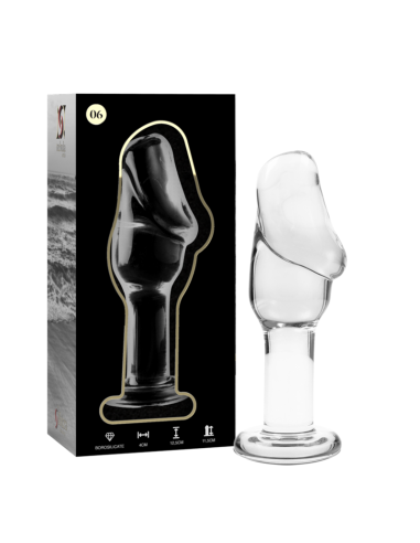 NEBULA SERIES BY IBIZA - PLUG ANAL MODÈLE 6 VERRE BOROSILICATE CLAIR 12.5 CM -O- 4 CM