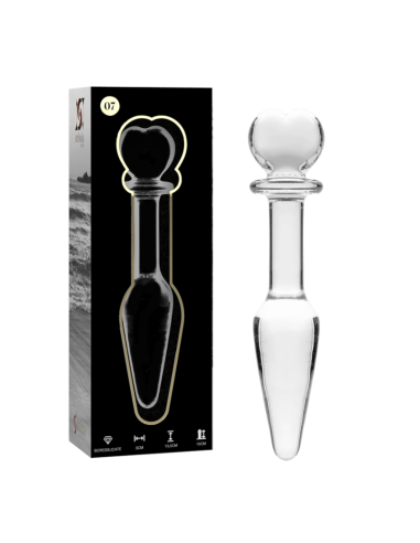 NEBULA SERIES BY IBIZA - PLUG ANAL MODÈLE 7 VERRE BOROSILICATE CLAIR 13.5 CM -O- 3 CM
